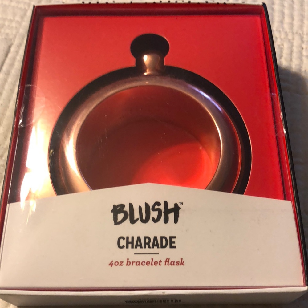 Blush Charade 4oz bracelet flask - rose gold New